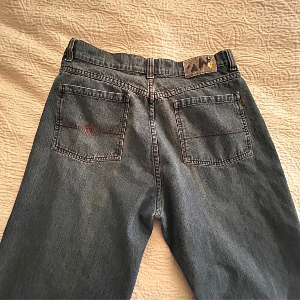 Mokuola Relaxed Fit Denim Blue Jeans 36 x 30